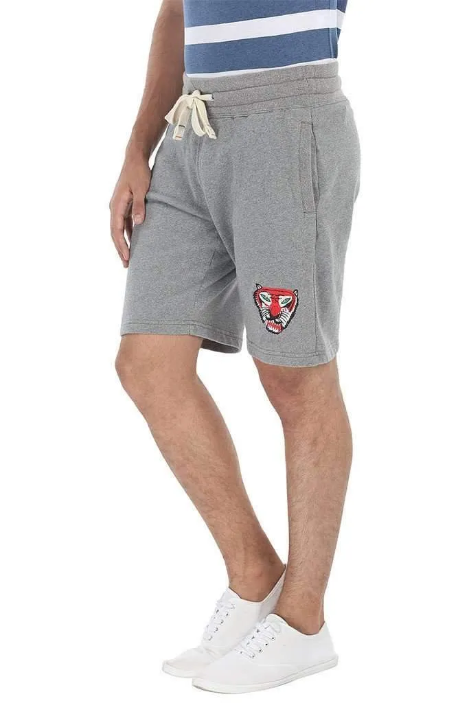 Royal Tiger Embroidered Relaxed Fit Shorts