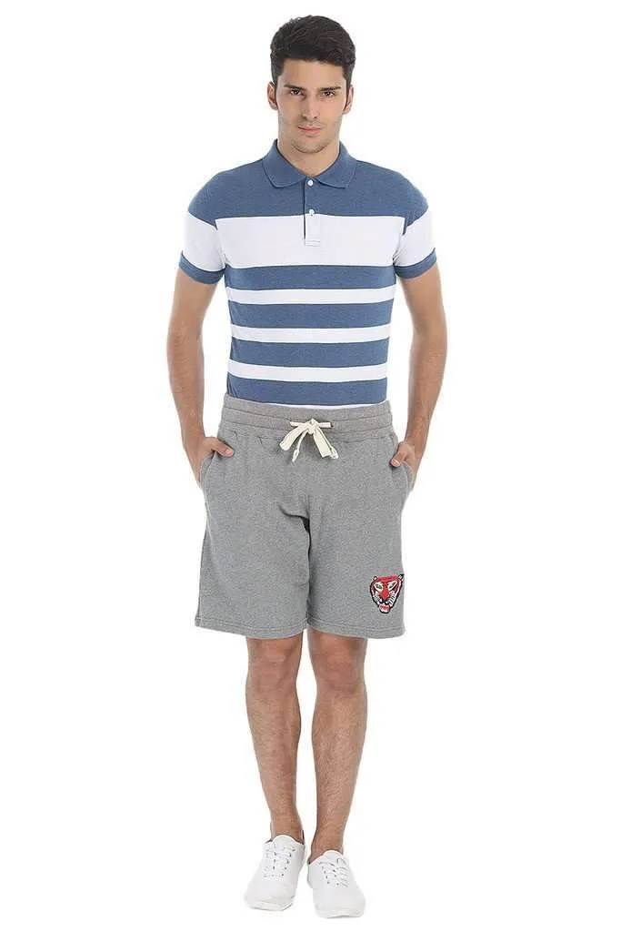 Royal Tiger Embroidered Relaxed Fit Shorts