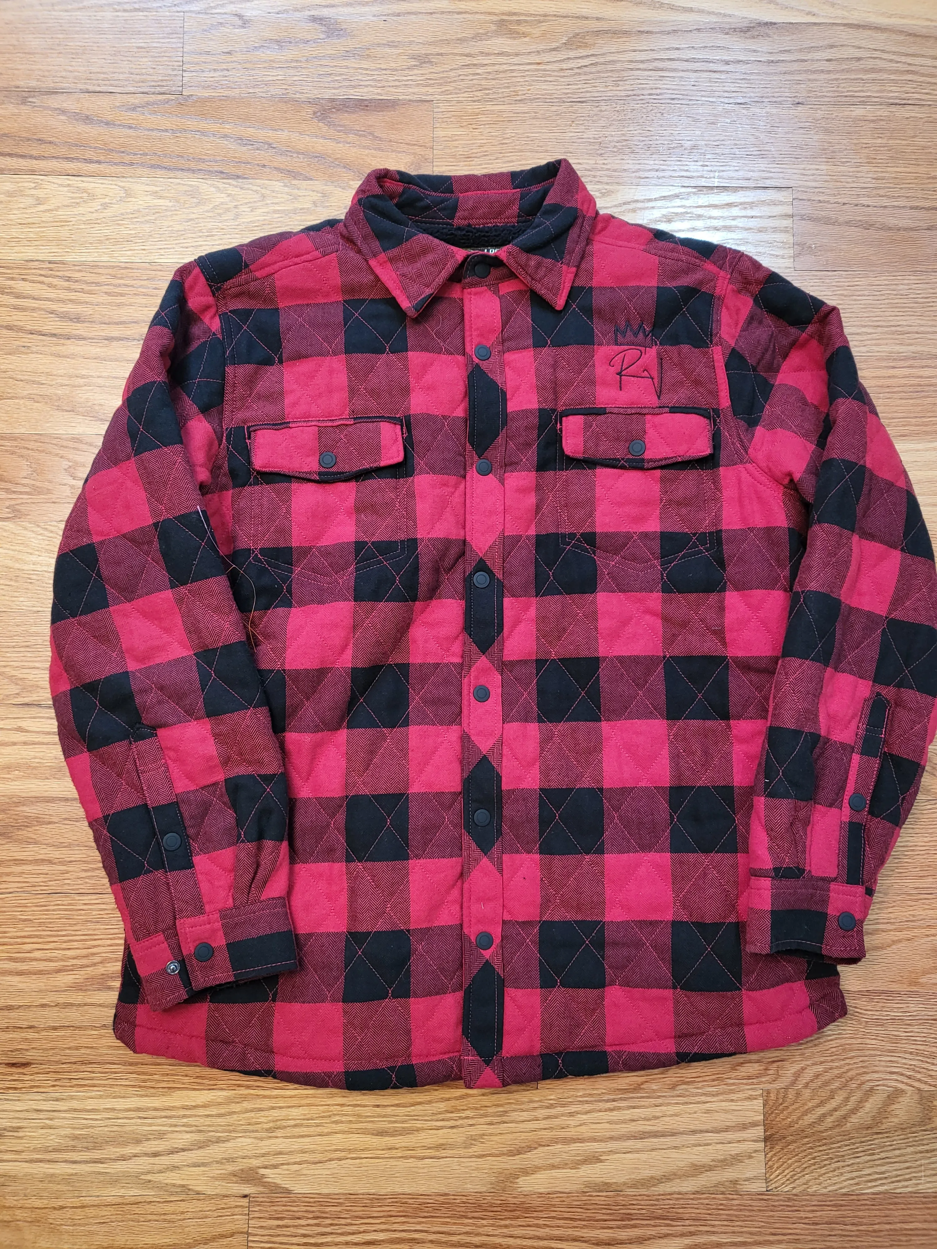 Rv Flannel Shirt Jacket Red/Black