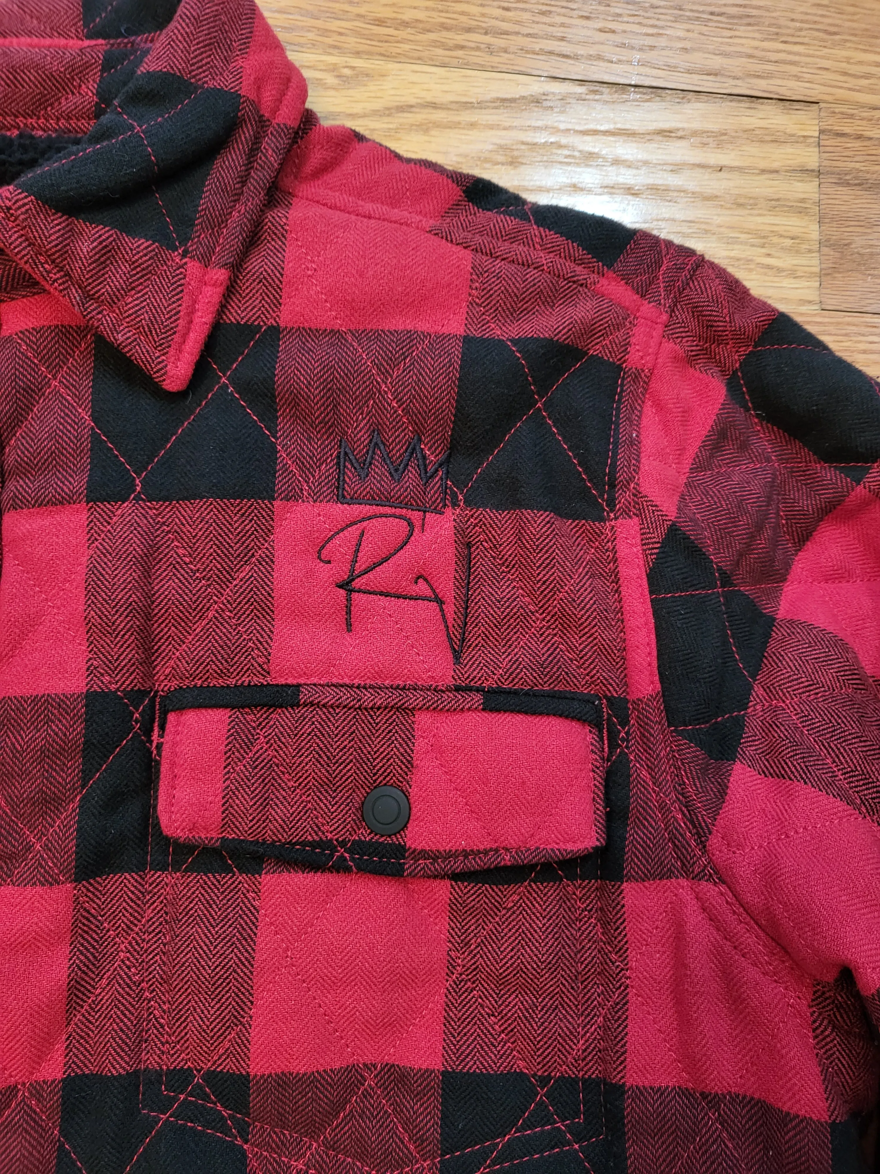 Rv Flannel Shirt Jacket Red/Black