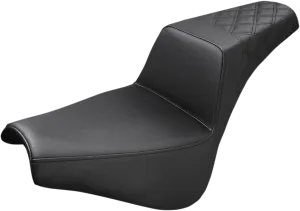 Saddlemen 818-30-173 LS Step-Up Seat - Black Smooth
