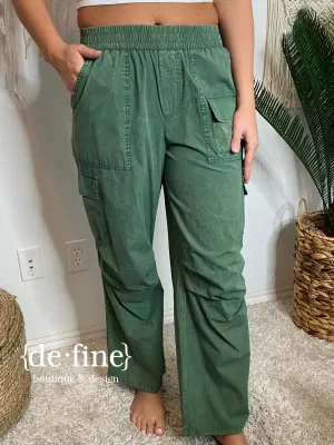 Sage Mineral Washed Pants