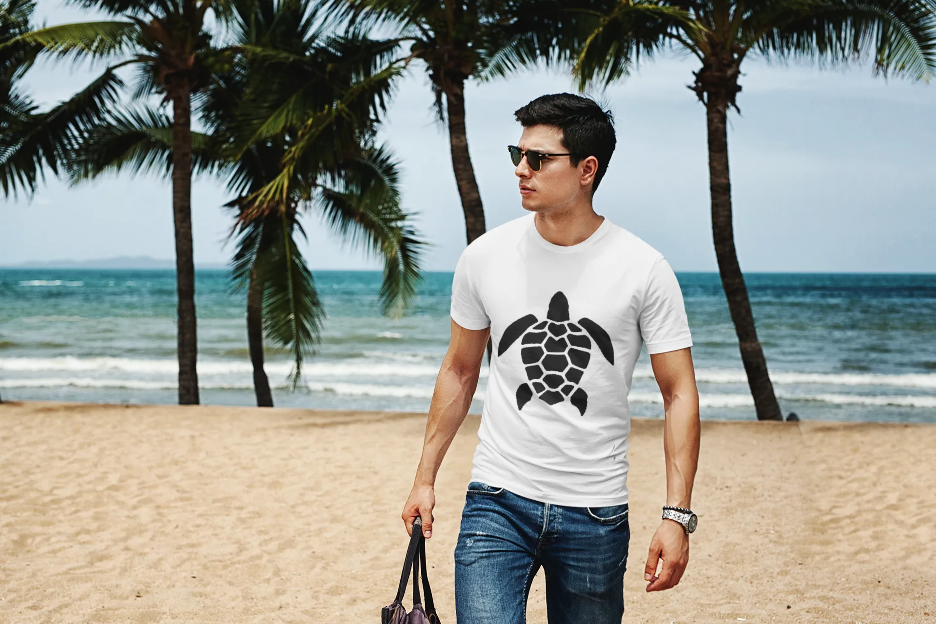 Scuba diving T-Shirt for Men | Turtle Print