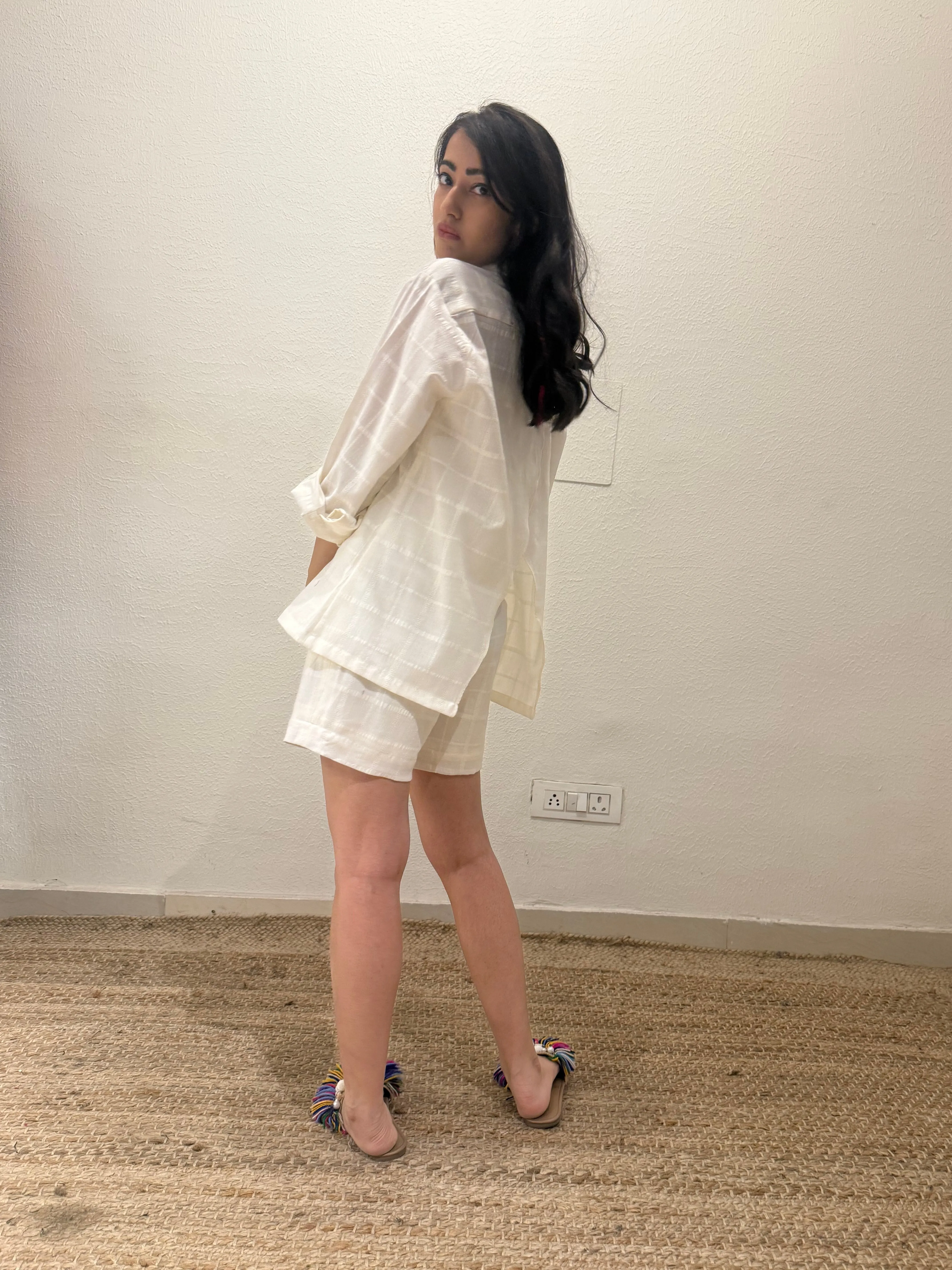 Self Check Cotton Shirt