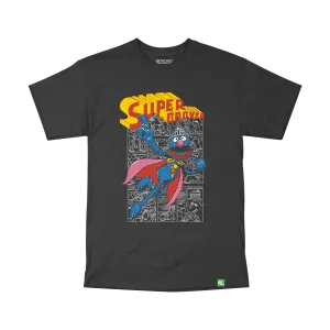 Sesame Street Super Grover T-Shirt - Black