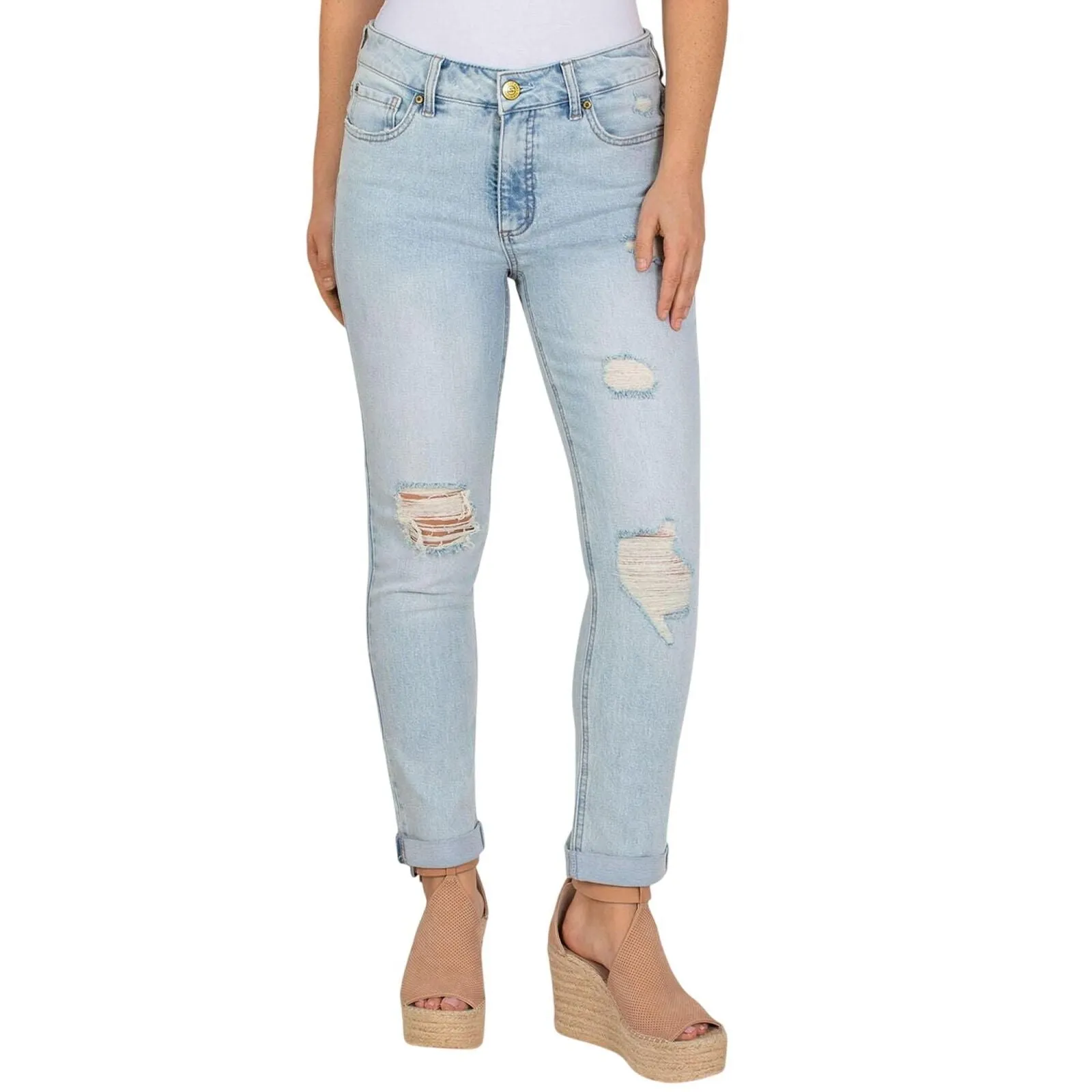 Seven7 Women's Weekend Slim Fit Straight Leg Jean MY15445PT