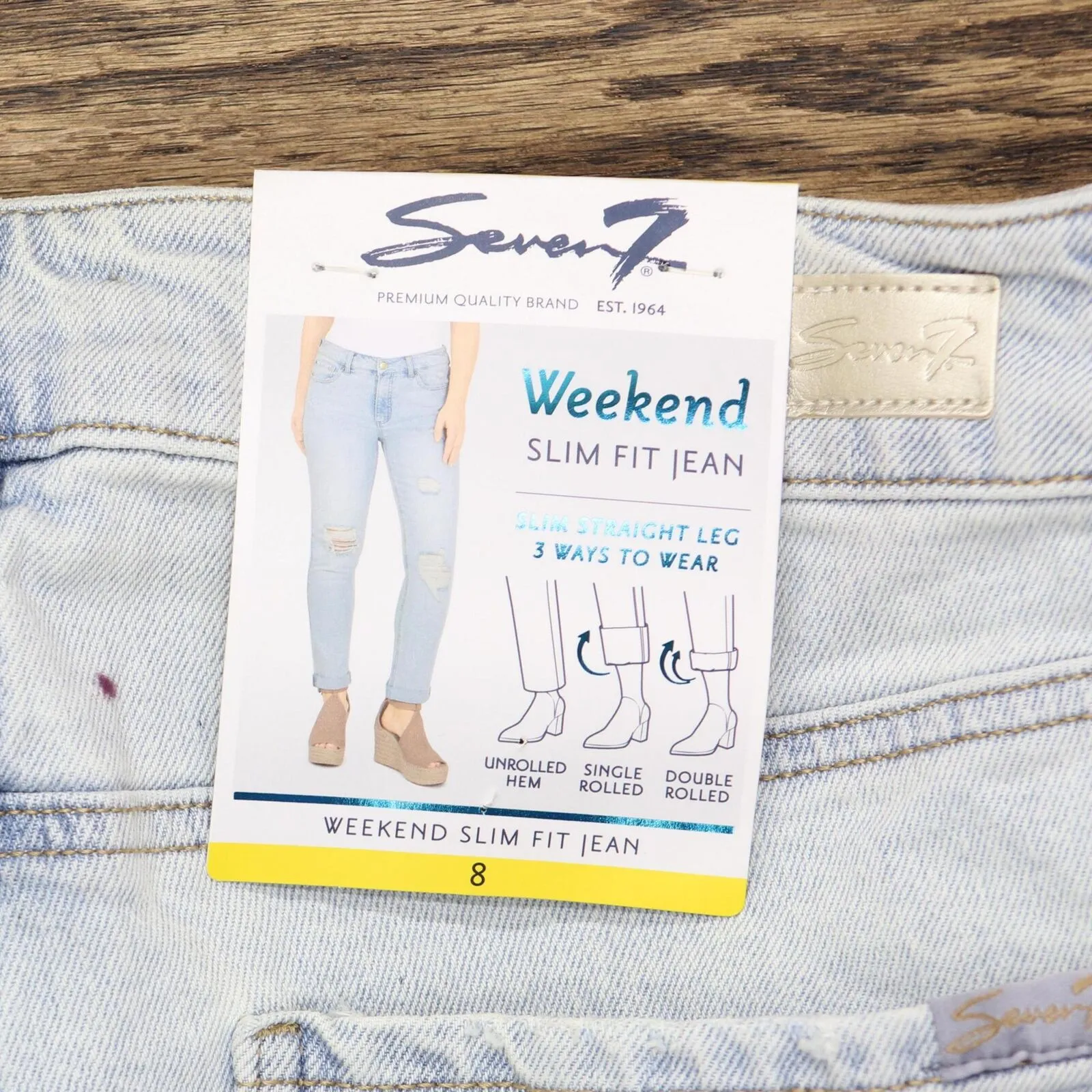 Seven7 Women's Weekend Slim Fit Straight Leg Jean MY15445PT