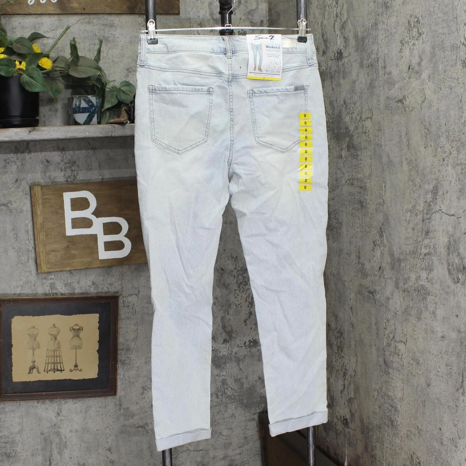 Seven7 Women's Weekend Slim Fit Straight Leg Jean MY15445PT