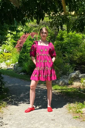 Seville Mini Dress | Plumes Fuchsia