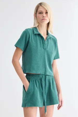 SHORTS RELAXED VERDE ESCURO