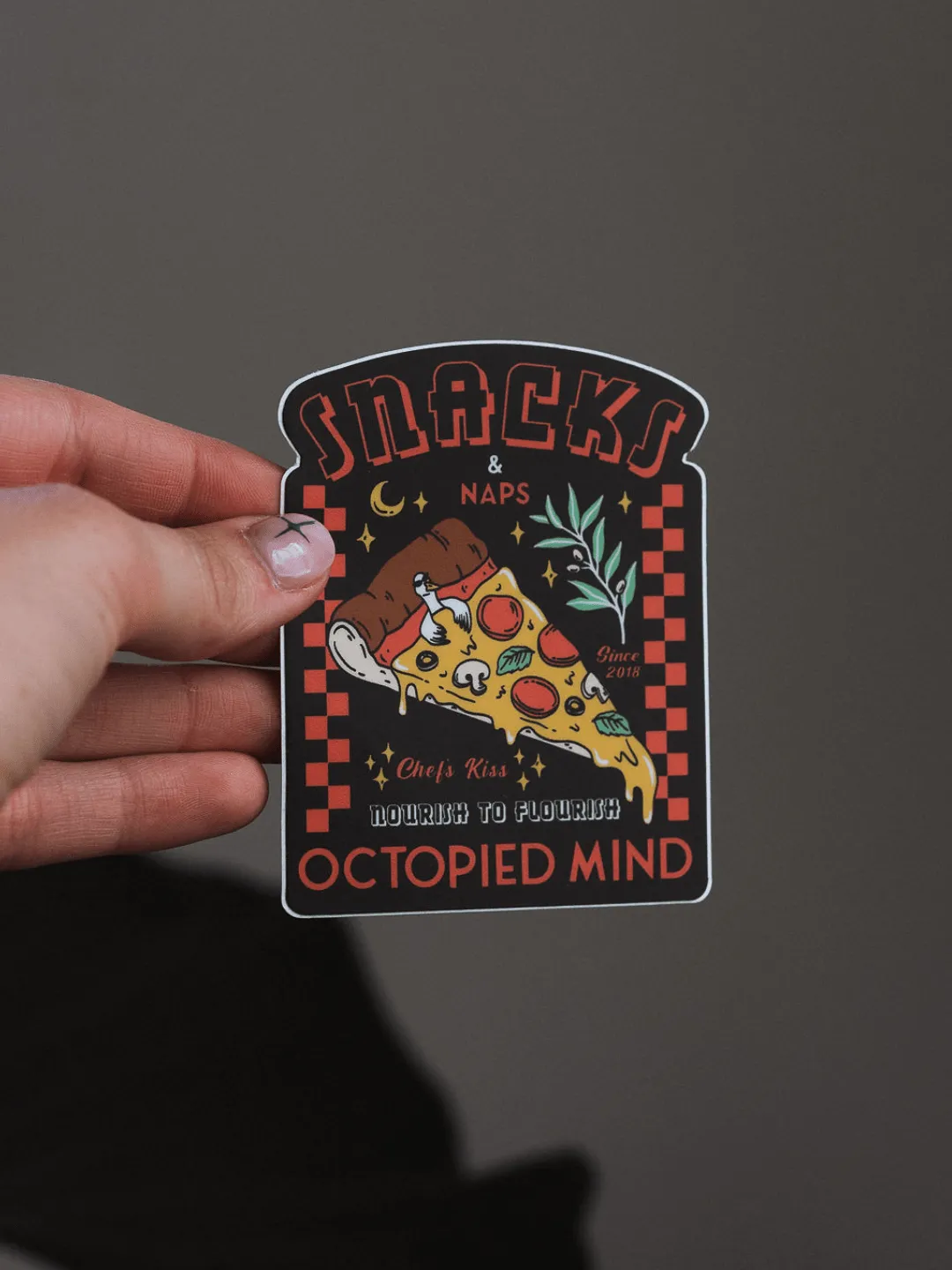 Snacks and Naps Sticker