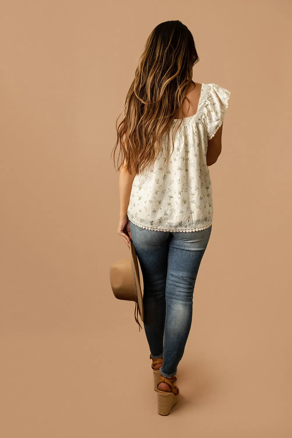 So Many Summers Floral Embroidered Blouse (White) | FINAL SALE