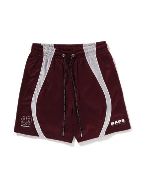 Solid Camo Jacquard Multilogo Relaxed Fit Sweat Shorts