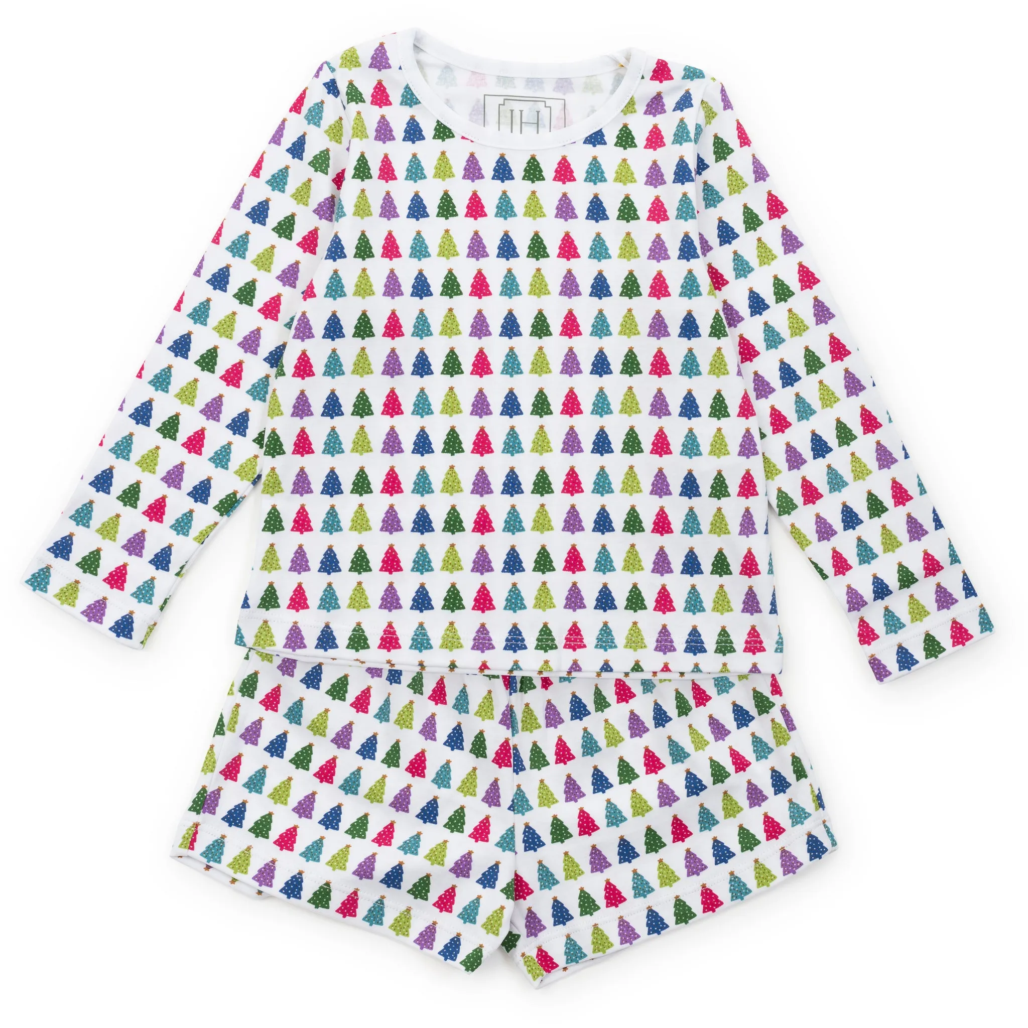 Sophie Girls' Short Set - Christmas Tree Bright