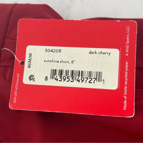 SPANX SUNSHINE SHORT IN DARK CHERRY