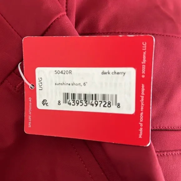 SPANX SUNSHINE SHORT IN DARK CHERRY