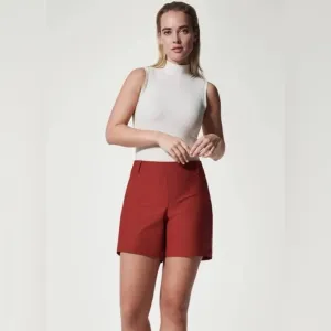 SPANX SUNSHINE SHORT IN DARK CHERRY