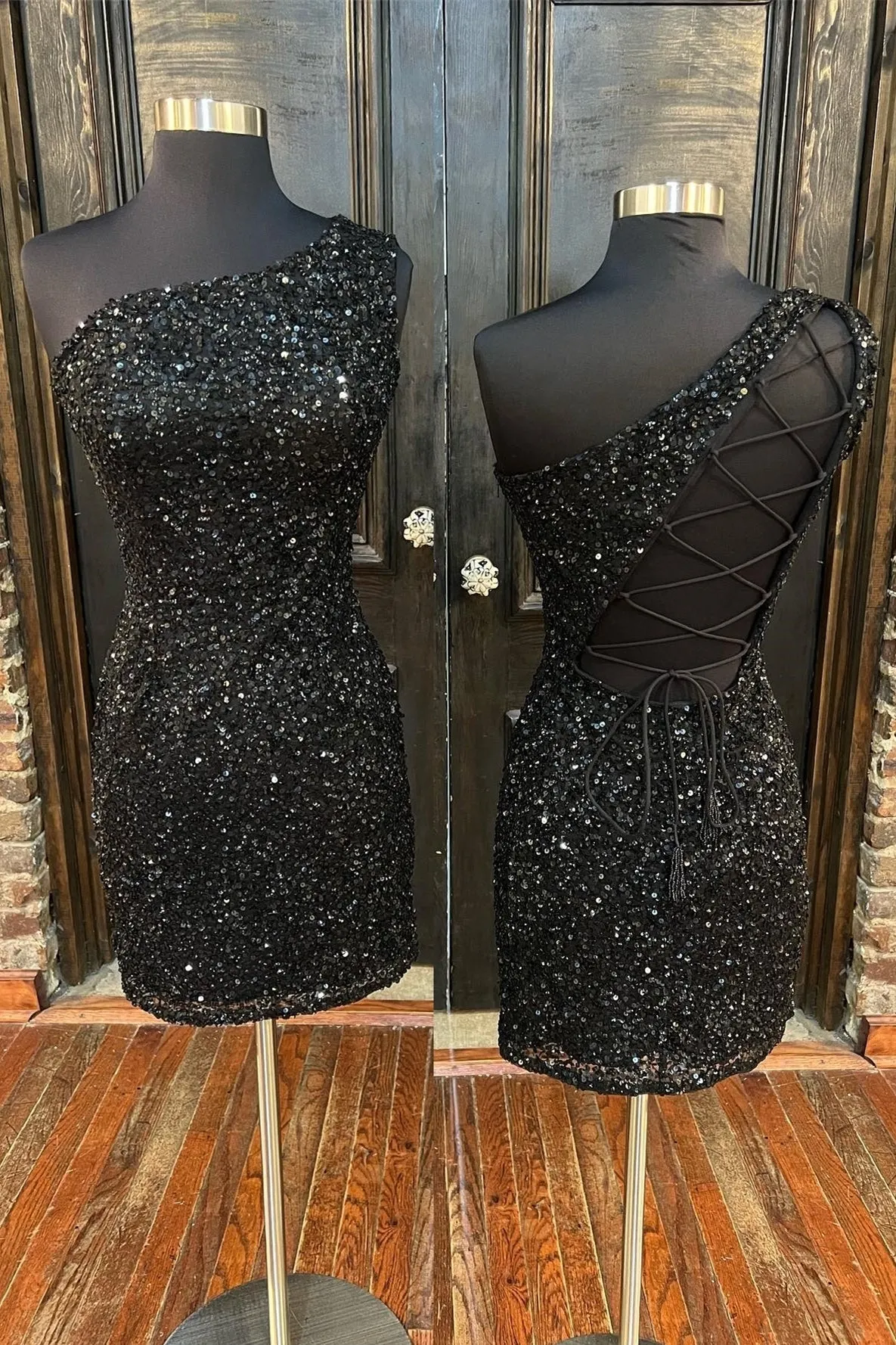 Sparkle Blue Sequin One Shoulder Bodycon Party Dress