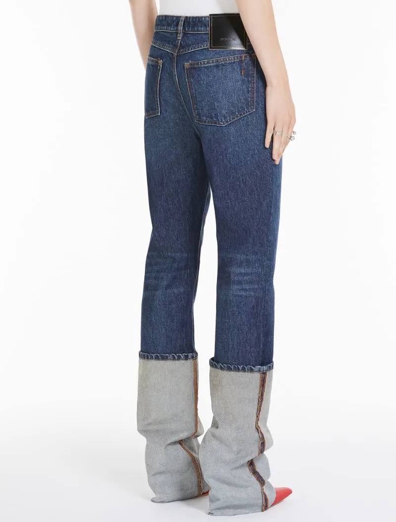 Sportmax TASSO Mørkeblå jeans med rette ben