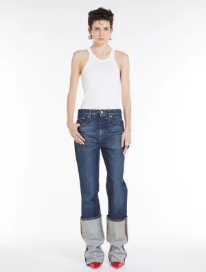 Sportmax TASSO Mørkeblå jeans med rette ben