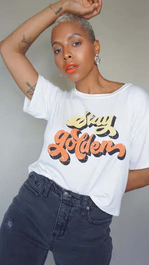 Stay Golden Crop Tee