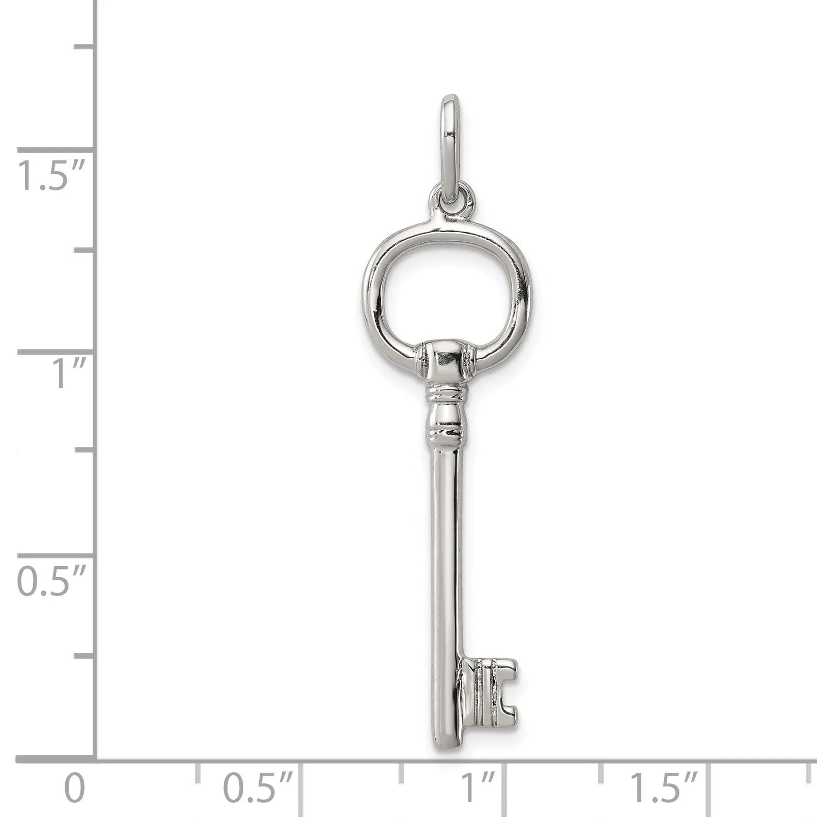Sterling Silver Key Pendant