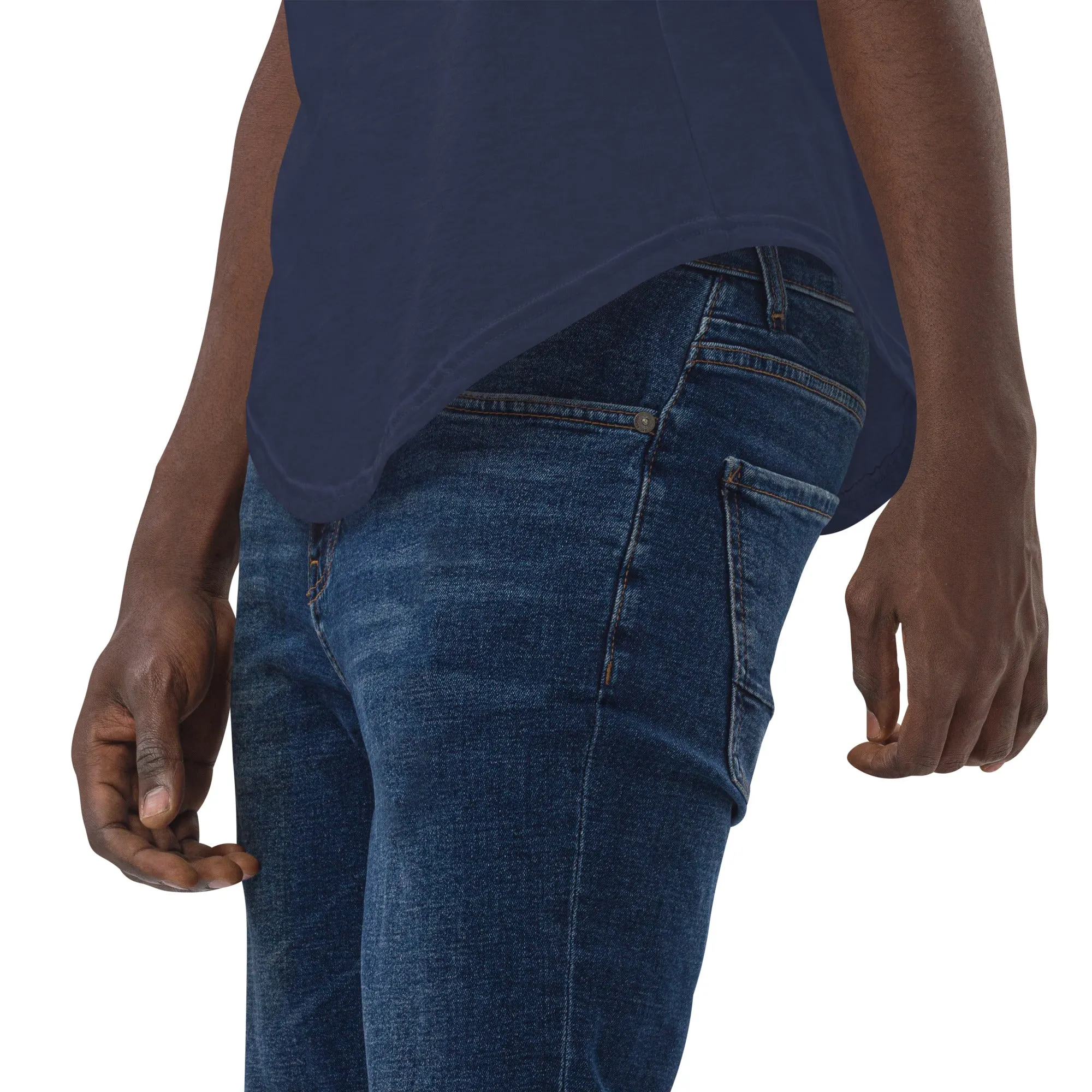 Stitched Berry Men's Curved Hem T-Shirt