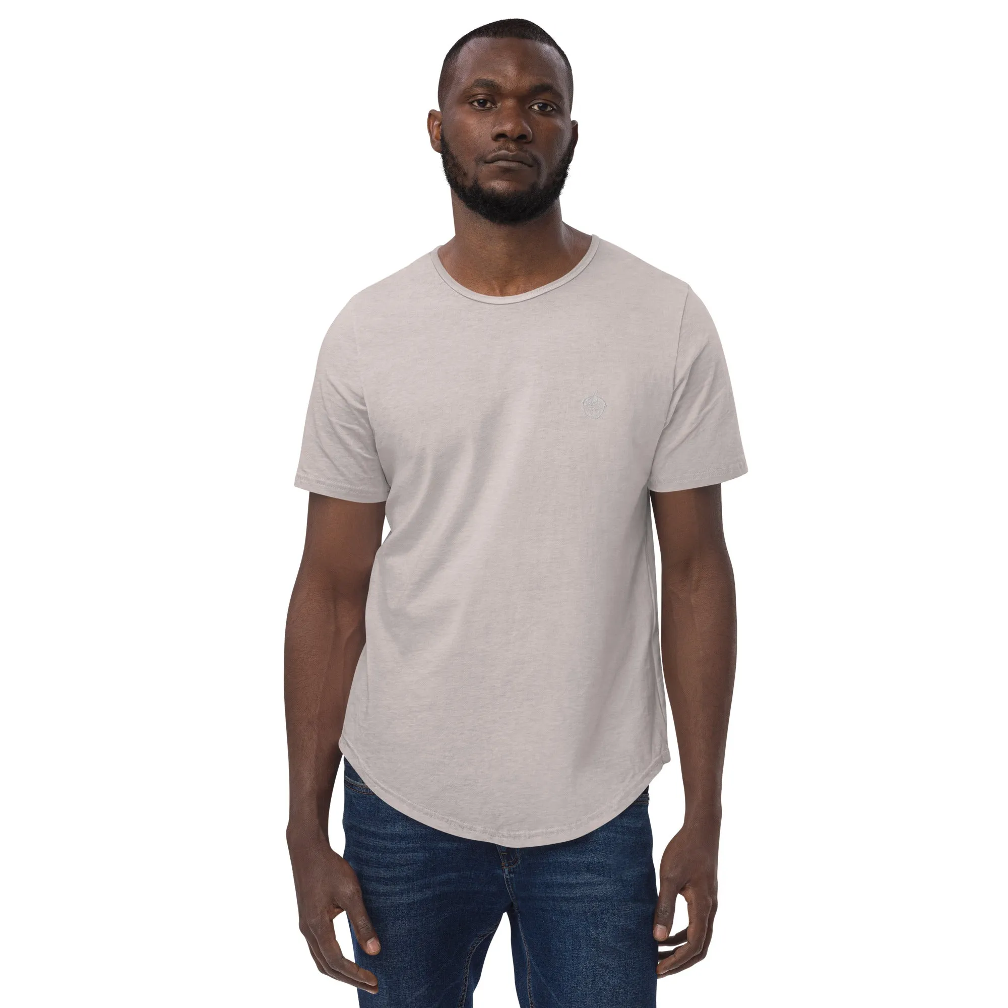 Stitched Berry Men's Curved Hem T-Shirt