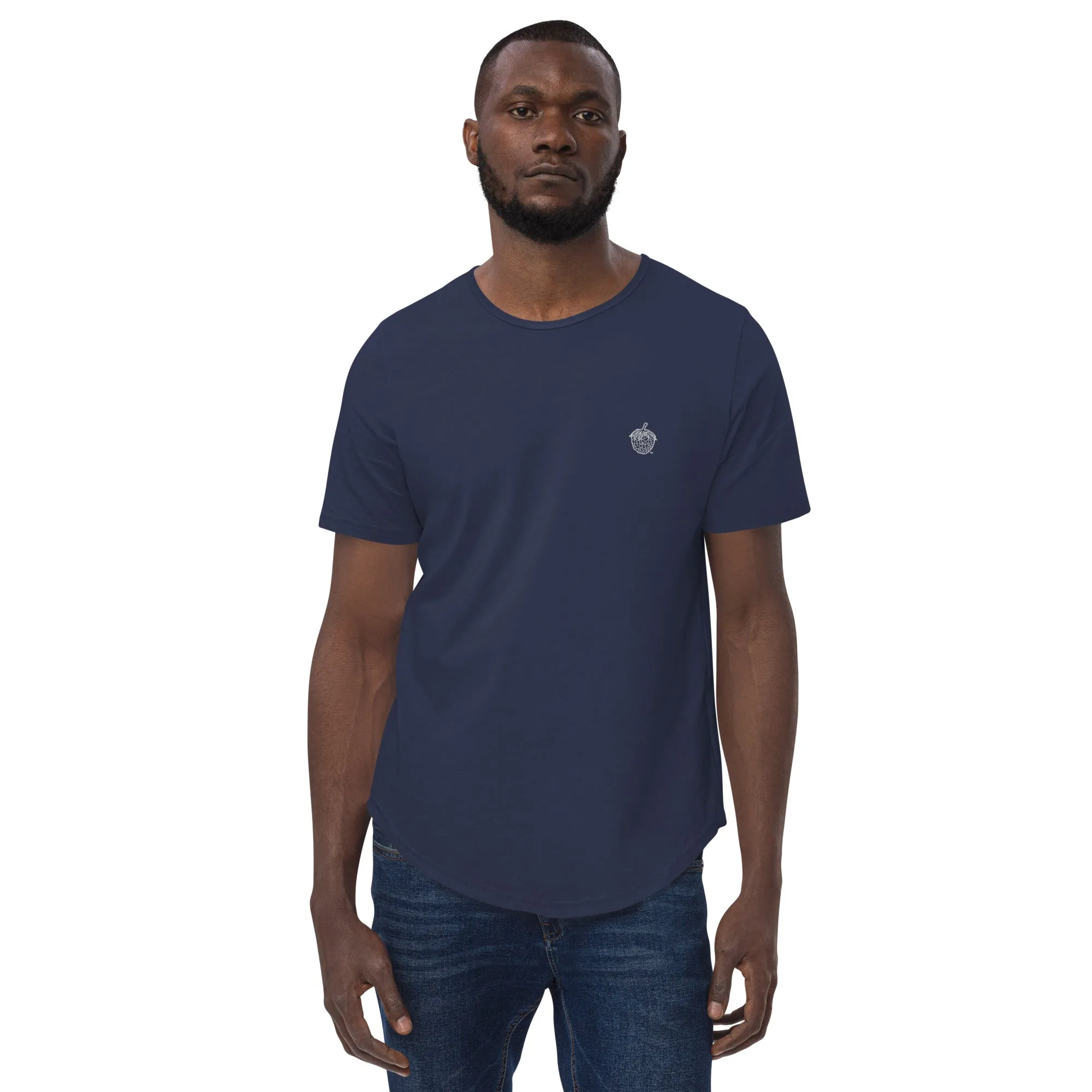 Stitched Berry Men's Curved Hem T-Shirt