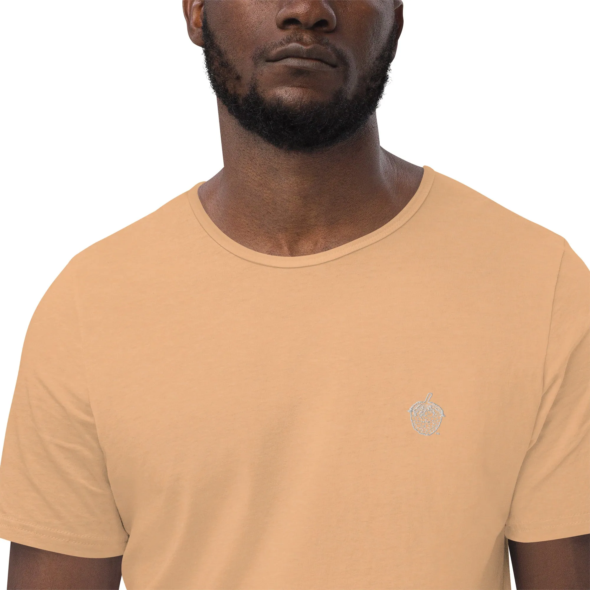 Stitched Berry Men's Curved Hem T-Shirt
