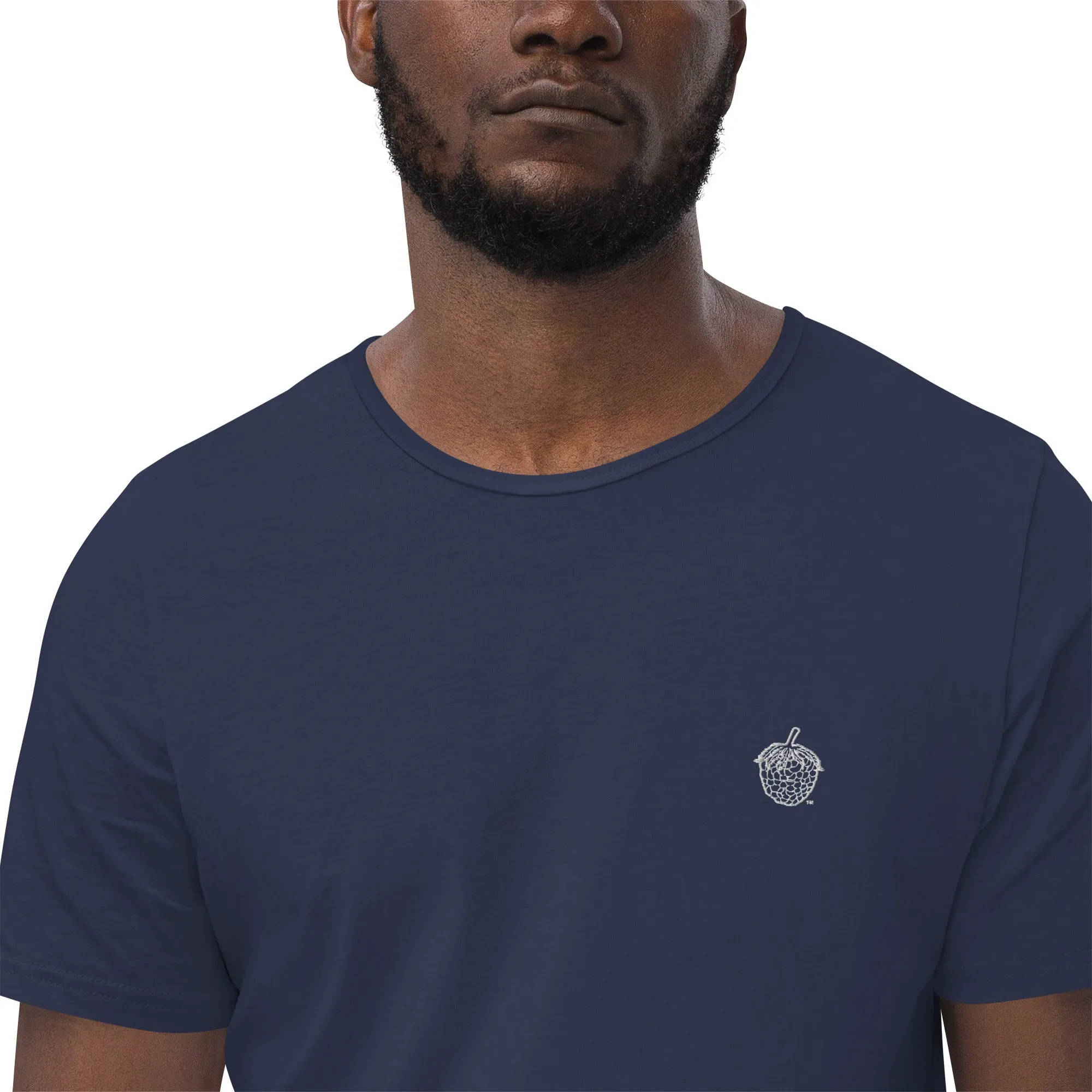 Stitched Berry Men's Curved Hem T-Shirt