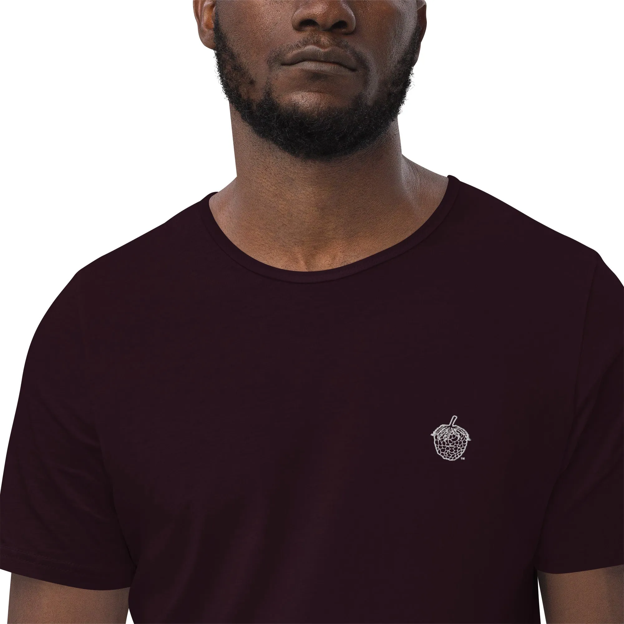 Stitched Berry Men's Curved Hem T-Shirt