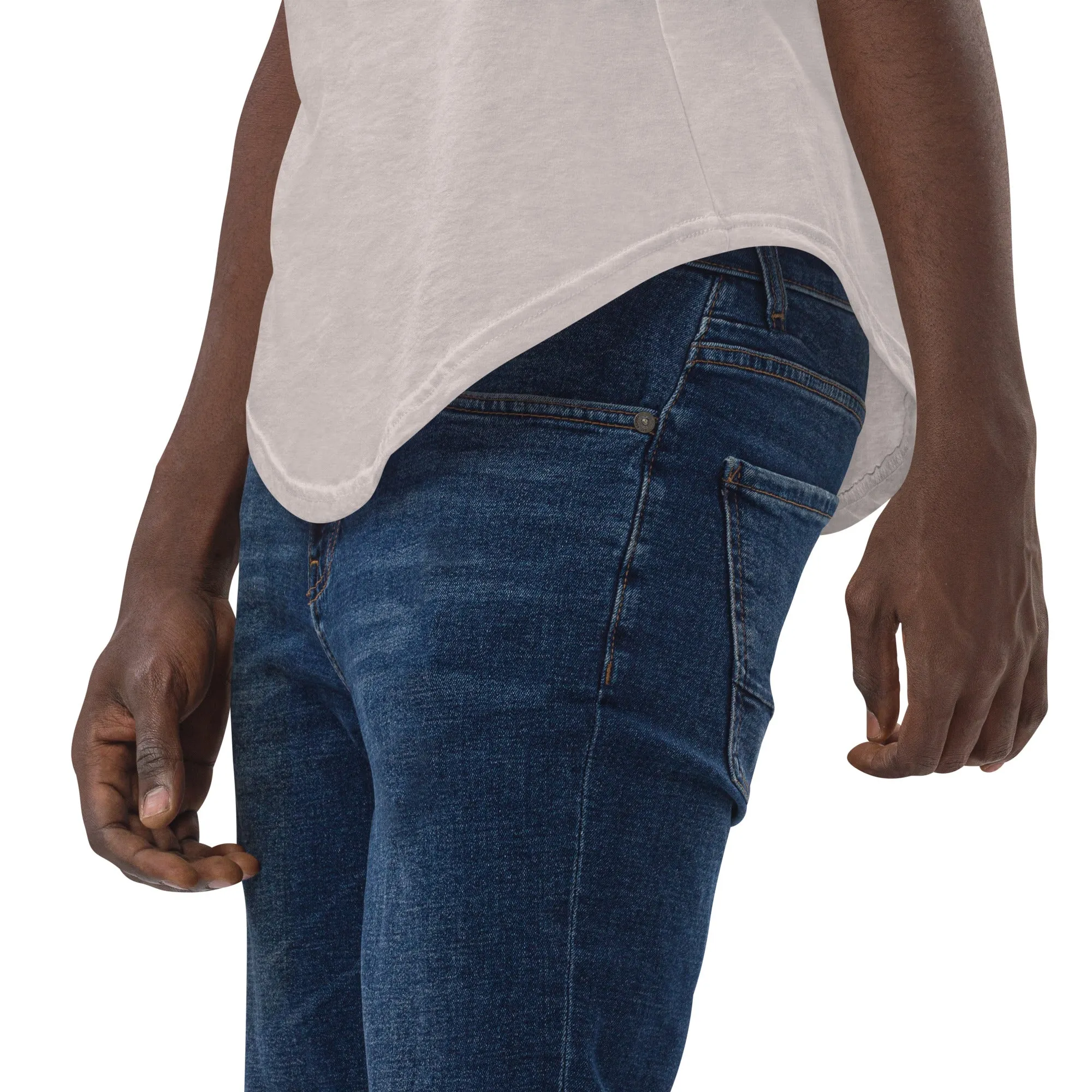 Stitched Berry Men's Curved Hem T-Shirt