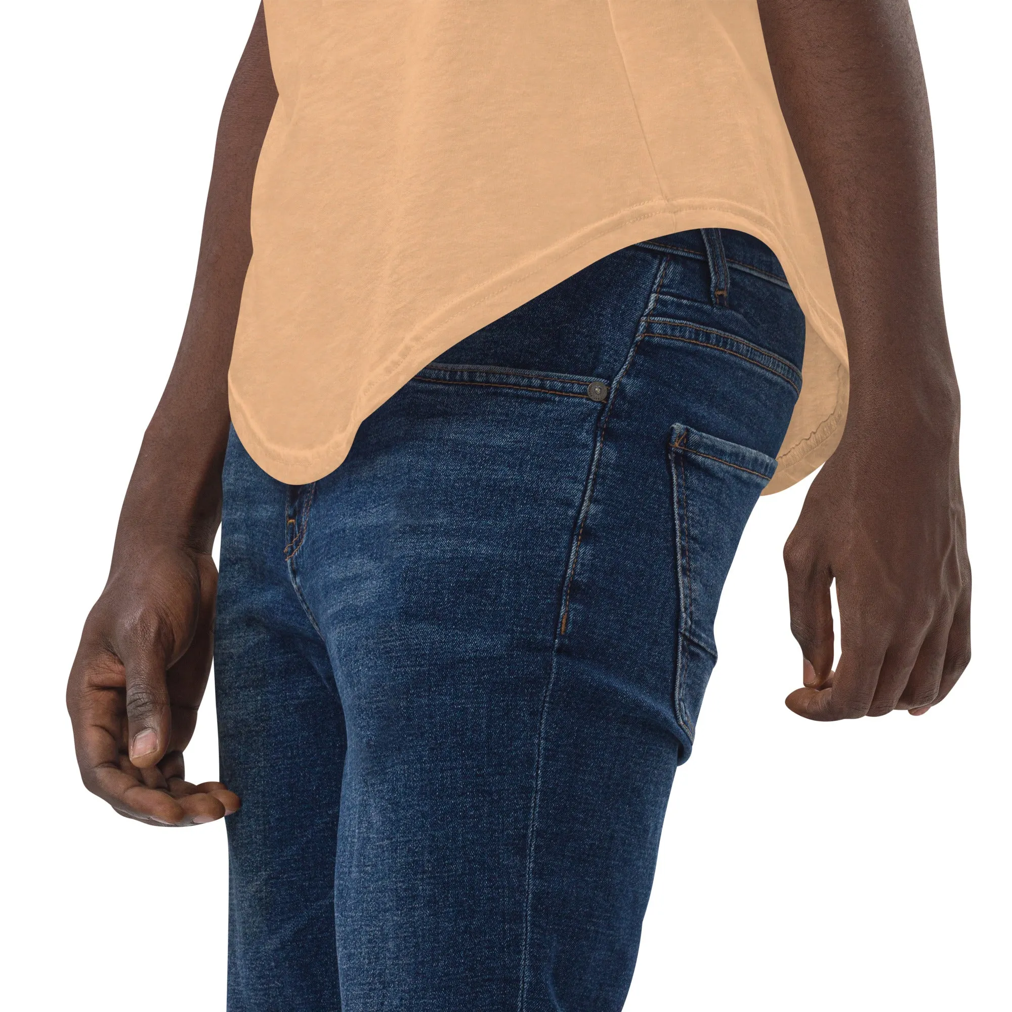 Stitched Berry Men's Curved Hem T-Shirt