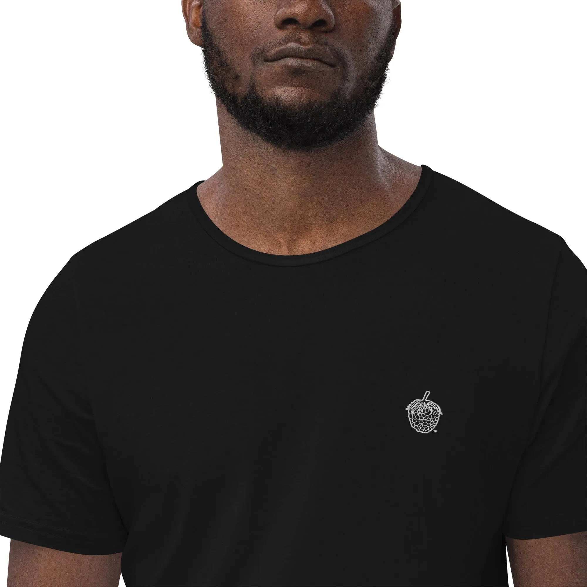 Stitched Berry Men's Curved Hem T-Shirt