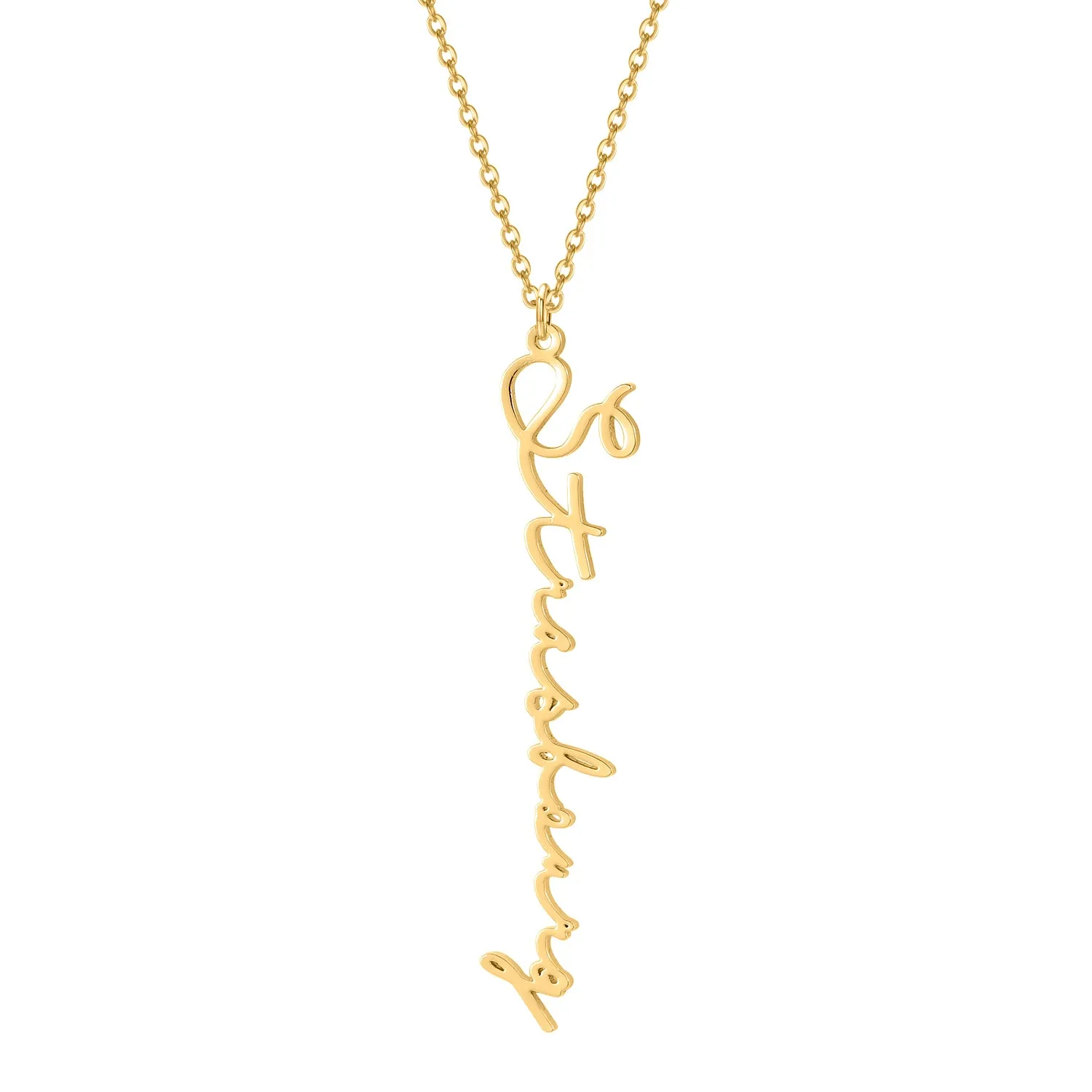 Strasbourg - Collier Prénom Vertical