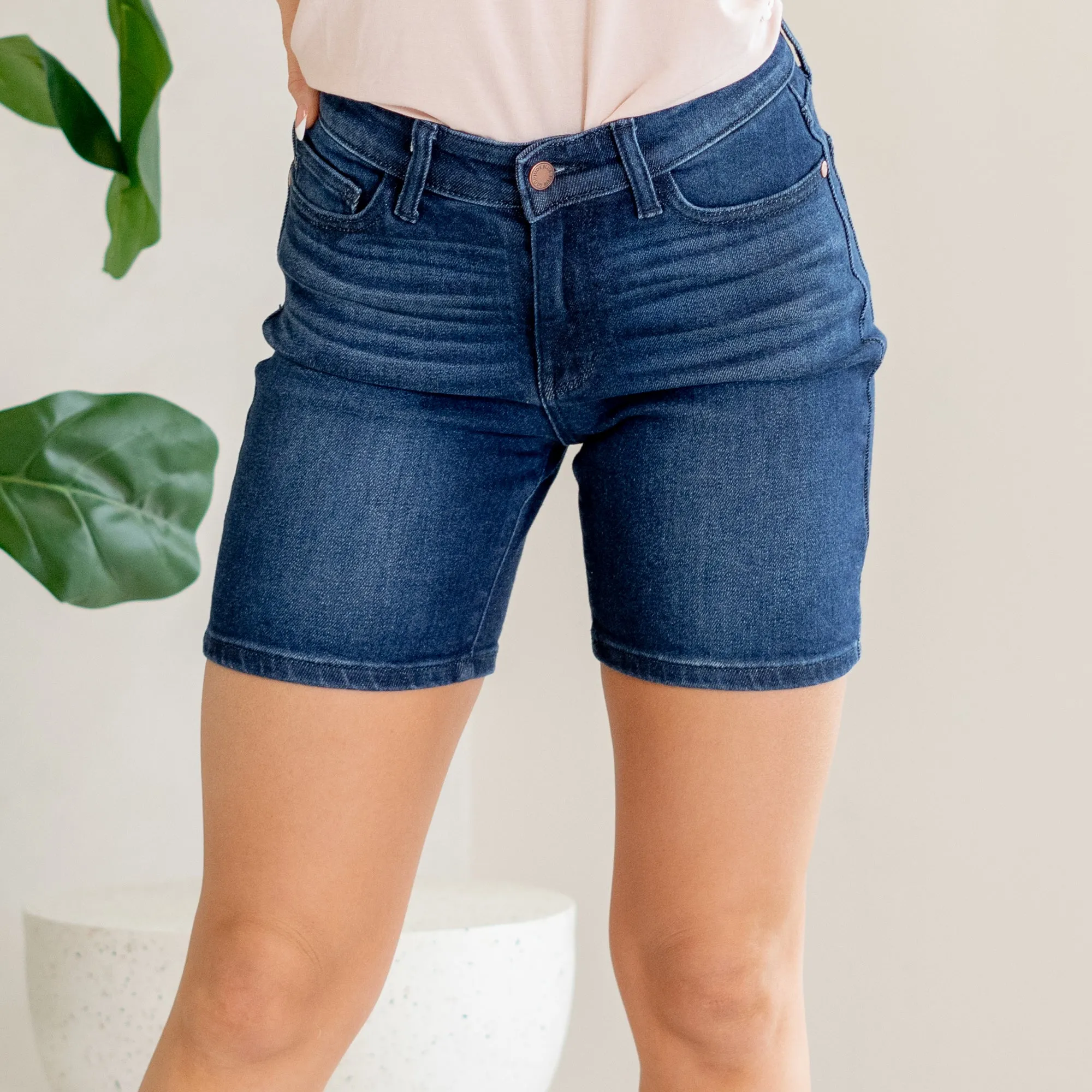 Sunkissed High Waist V Front Bermuda Shorts Regular & Plus Sizes