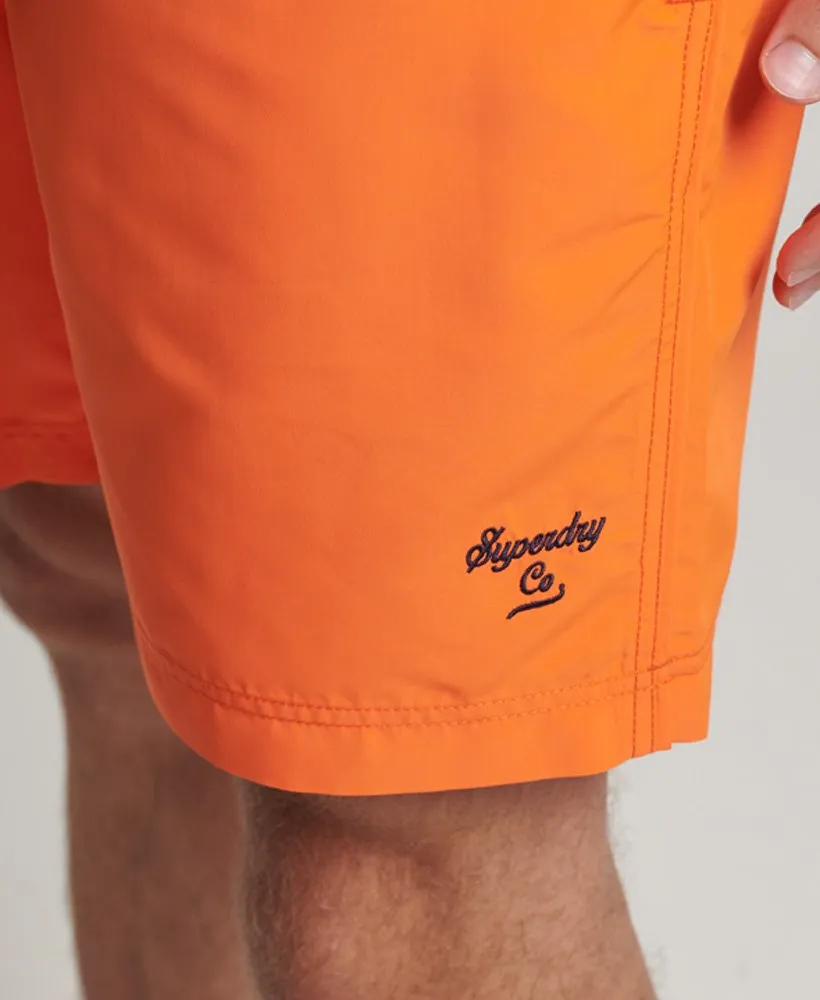 Superdry Vintage Polo Swim Shorts Orange