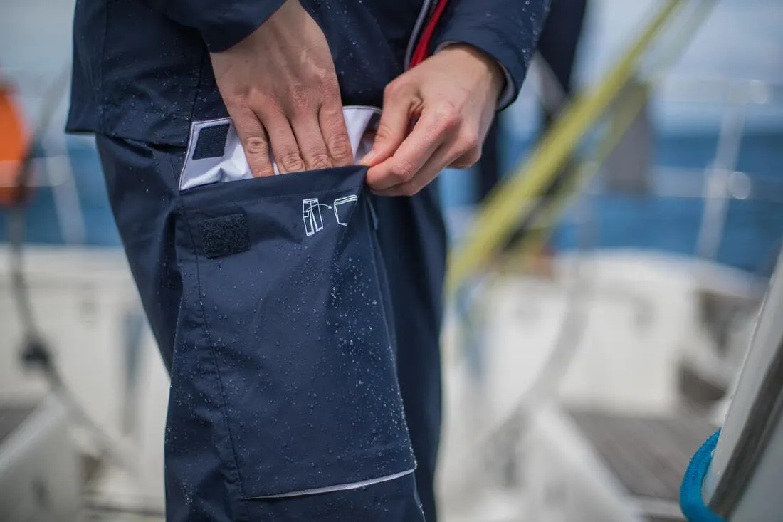 Surpantalon imperméable de voile homme  sailing 100 navy