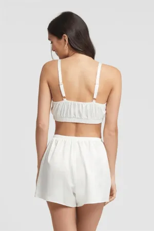 Swan Bralette and Short Set- Ivory