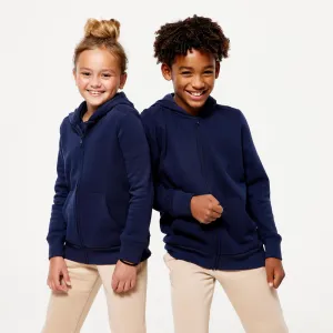 Sweat zippé enfant - bleu marine