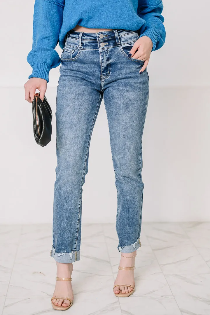 Sydney High Rise Straight Jeans