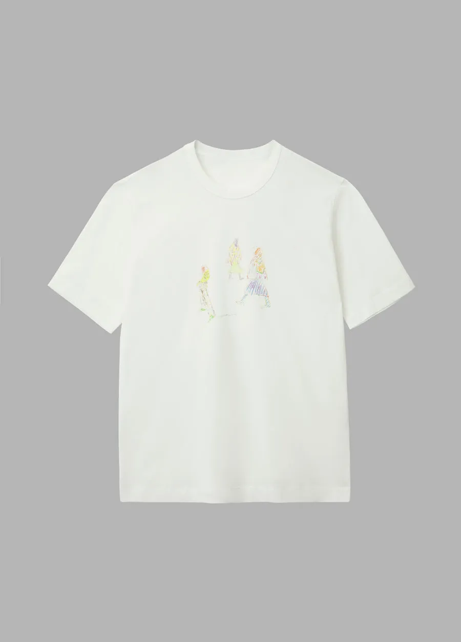 T-shirt / JNBY Funny  Illustration Printed Round Neck T-shirt