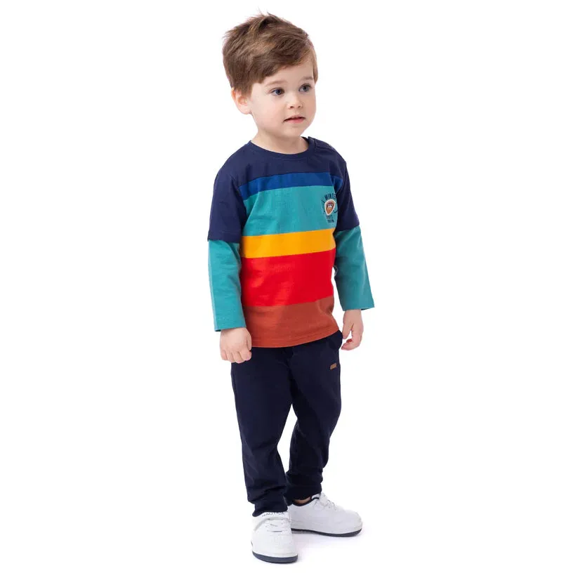 T-shirt à manche longue Bébé Garçon La recrue F2453-08