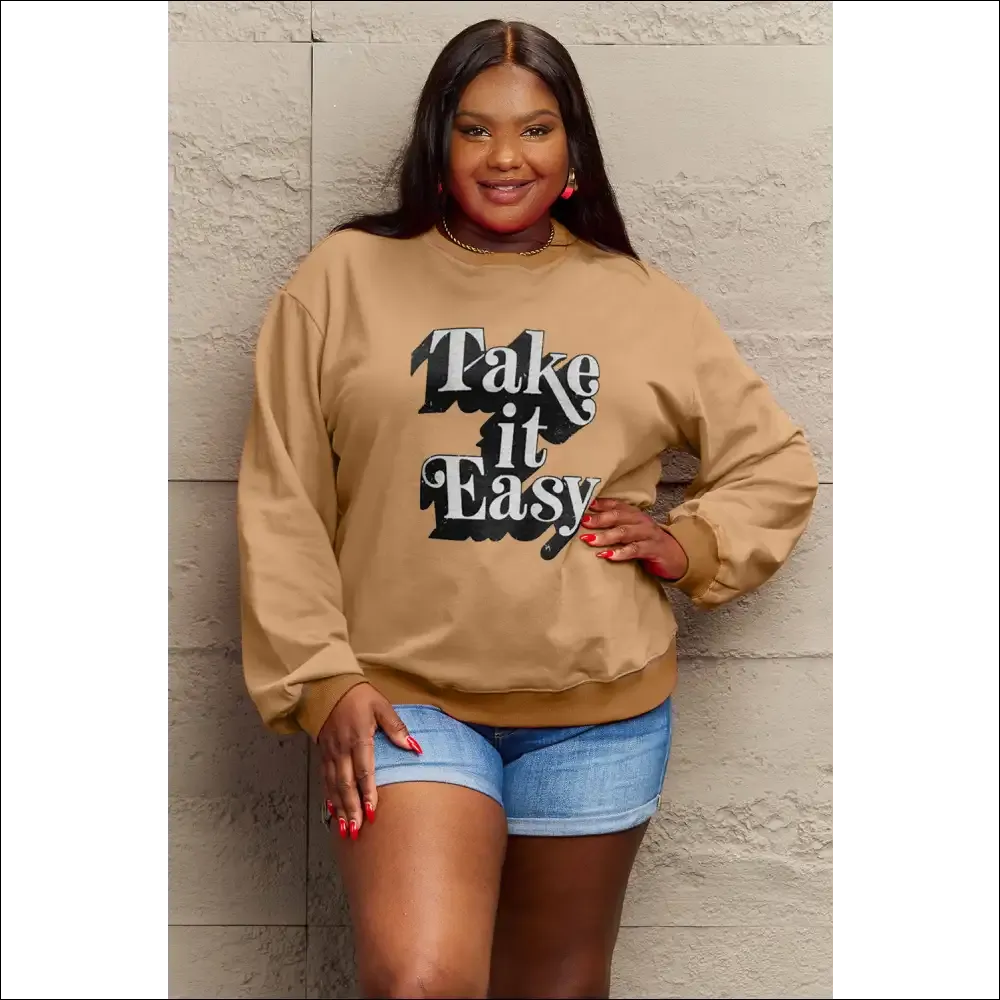 Take It Easy Graphic Sweatshirt