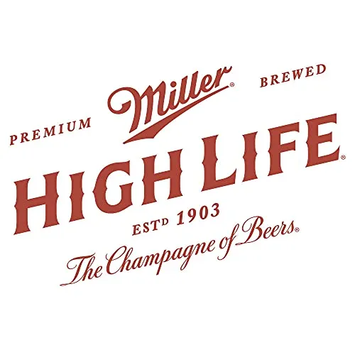 Tee Luv Miller High Life Beer Logo Shirt (White) (S)