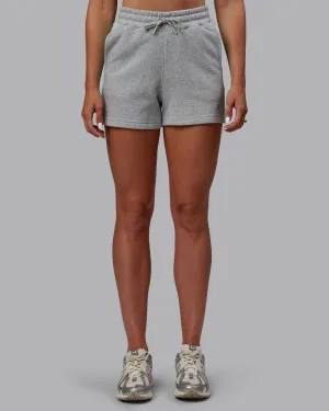 Tenacity Lounge Short - Light Grey Marle-Ice Green