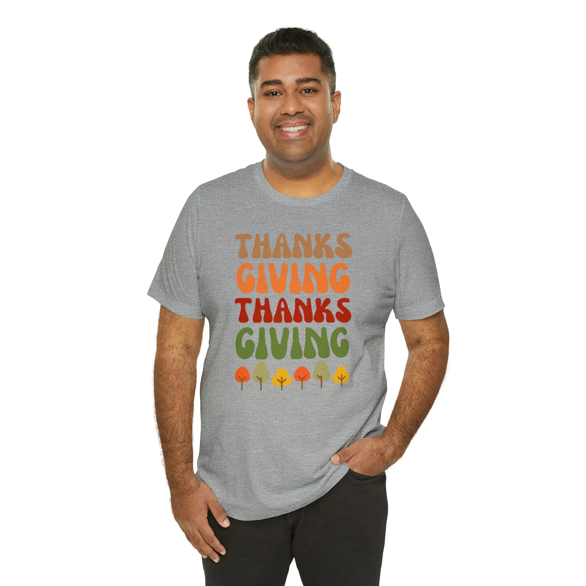 Thanks Giving Thanks Giving T-Shirt | Fall Thanksgiving Tee |  Bella Canvas 3001 Unisex |  Happy Thanksgiving Short Sleeve Tshirt