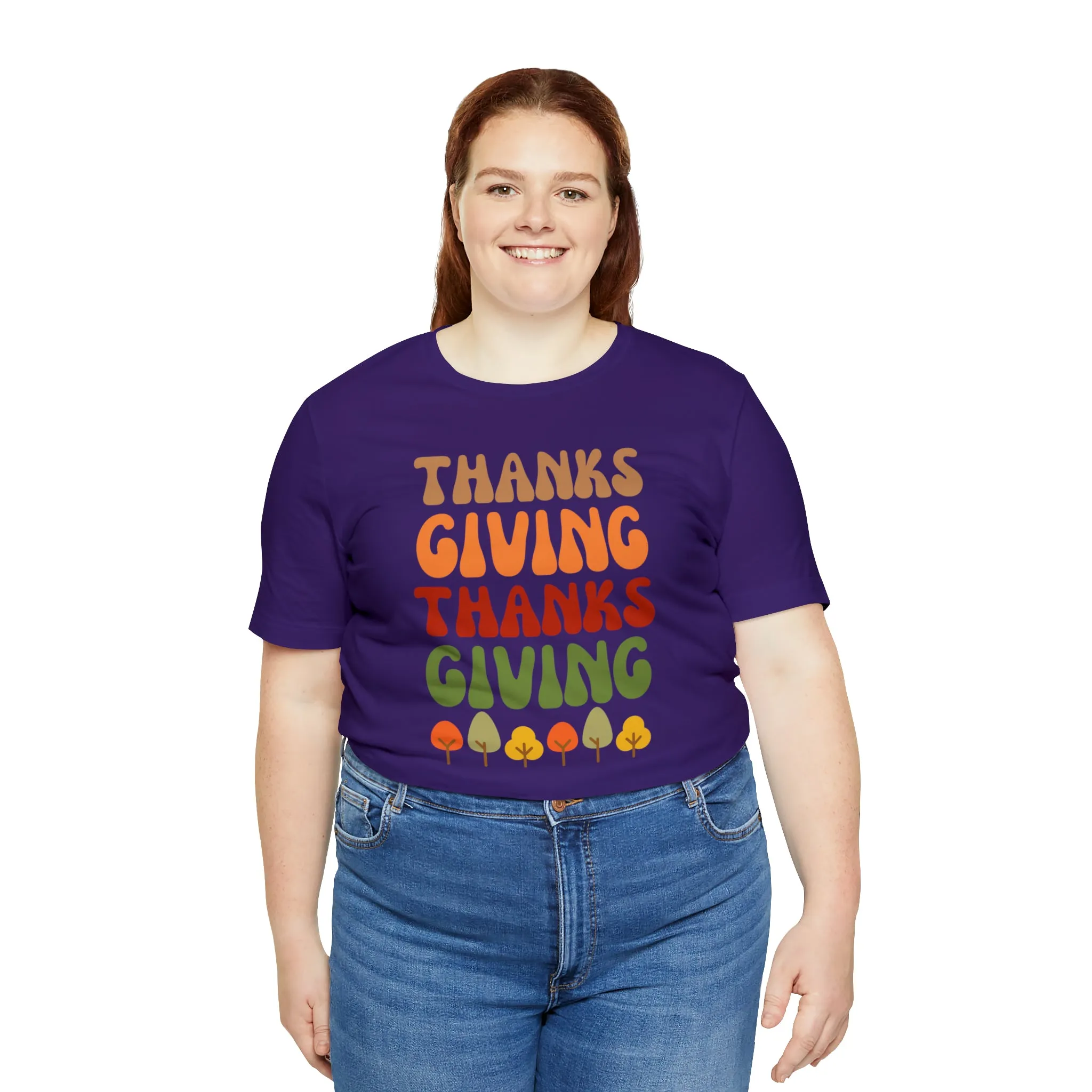 Thanks Giving Thanks Giving T-Shirt | Fall Thanksgiving Tee |  Bella Canvas 3001 Unisex |  Happy Thanksgiving Short Sleeve Tshirt