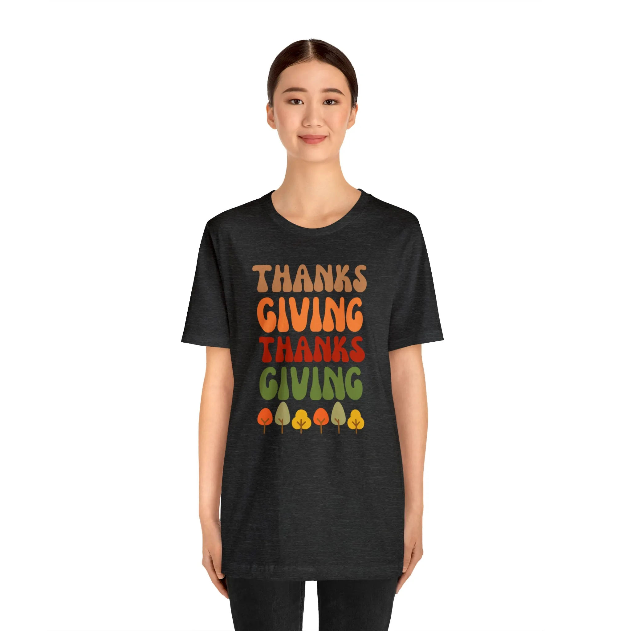 Thanks Giving Thanks Giving T-Shirt | Fall Thanksgiving Tee |  Bella Canvas 3001 Unisex |  Happy Thanksgiving Short Sleeve Tshirt